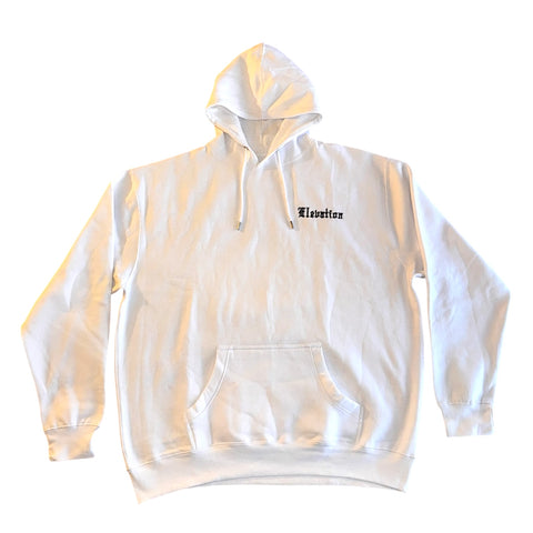 Hoodie Pullover ( ELEVATION ) "White” (XL)