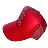 Trucker Hats “A $wagg is a terrible thing to waste” ( 1/2 mesh ) Navy Blue, Red & Black