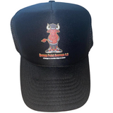 Trucker Hats “A $wagg is a terrible thing to waste” ( 1/2 mesh ) Navy Blue, Red & Black