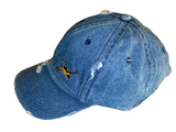 DadHats Vintage “Dark + Light Denim” & “Ashy Black + Dark Blue Tie-dye”