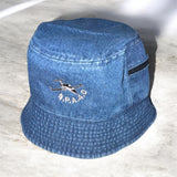 BucketHats “Light Denim, Yellow, Pink, Royal Blue, Camo, Red, Black”.